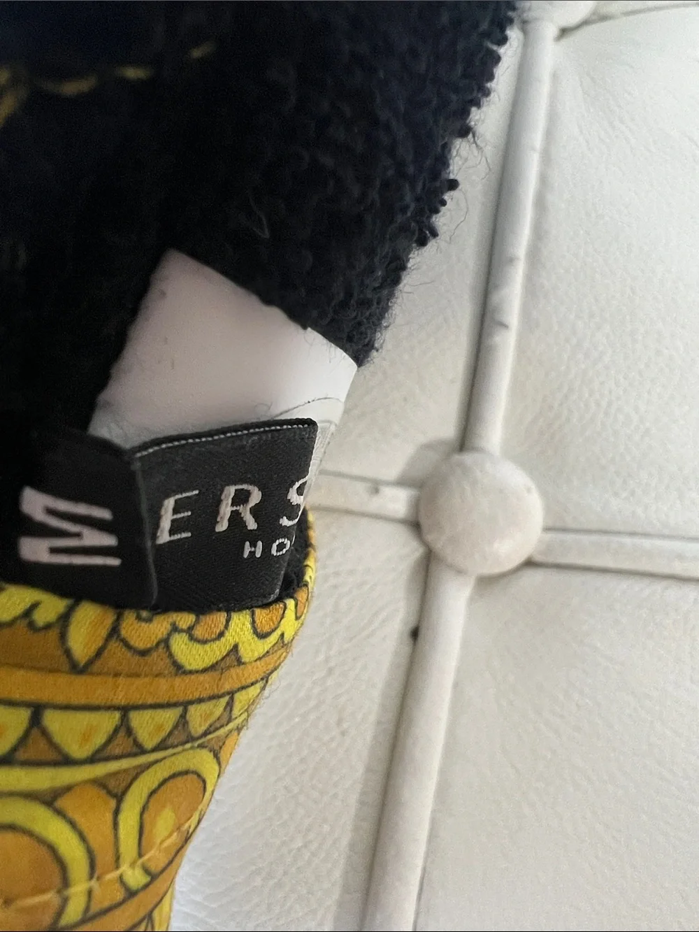 Versace Black & Gold Medusa Slide Slippers - Picture 10 of 10